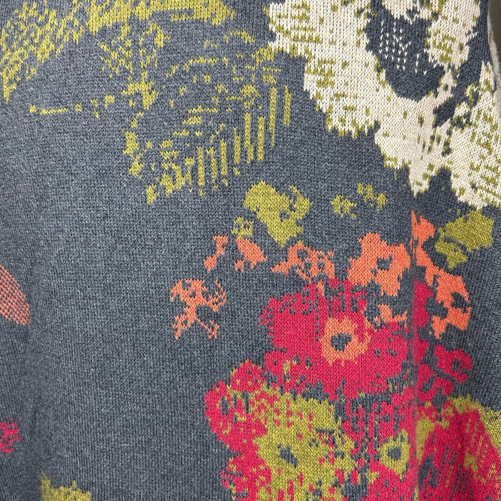 J. Jill Madison Floral Duster Long Cardigan Sweater 4X Spring Alpaca Wool Blend - Picture 11 of 15